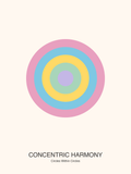 Concentric Harmony — Bauhaus Geometric Art Print — Bauhaus Art Print 18×24" Wall Art