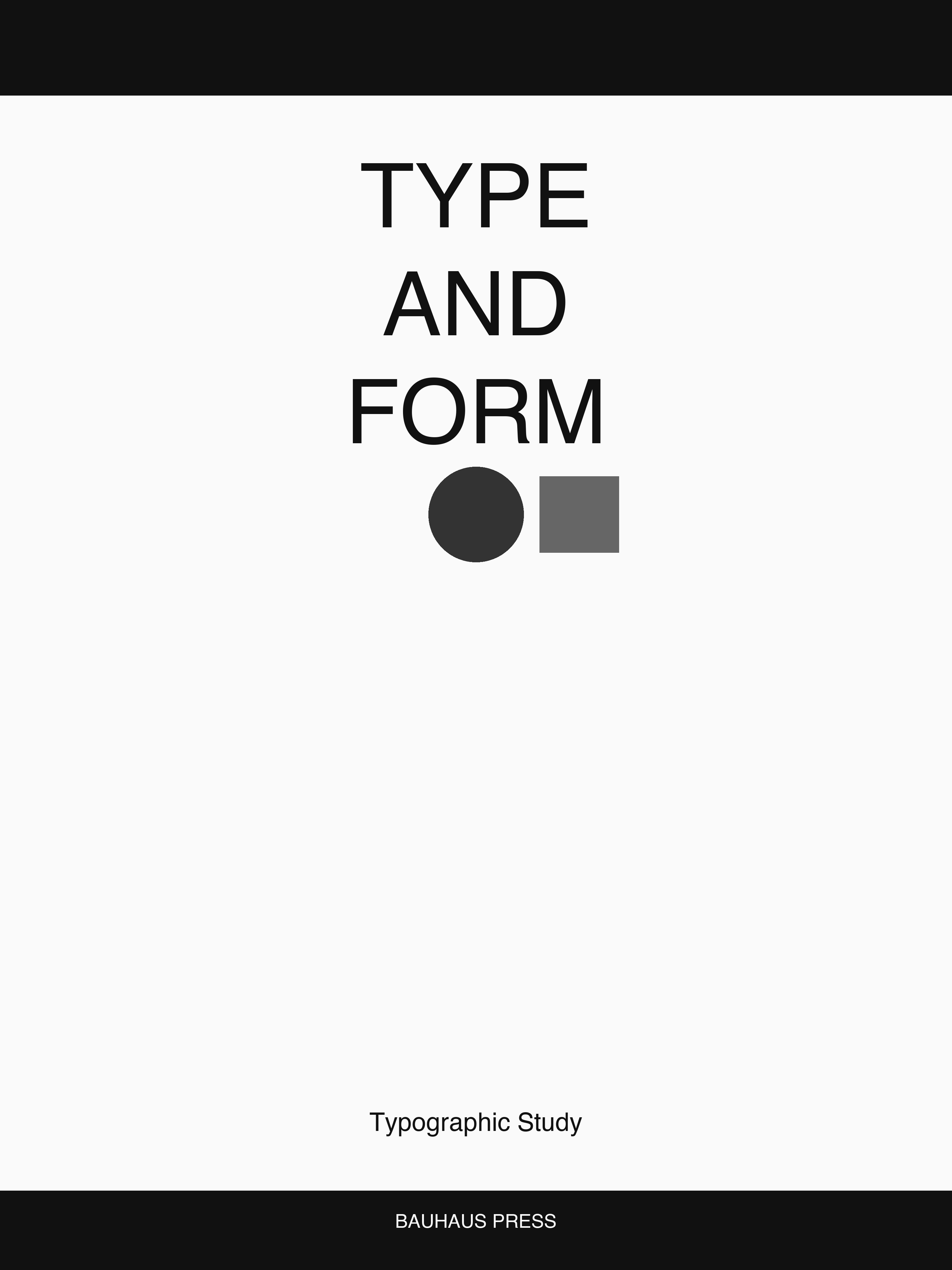 Type and Form — Bauhaus Geometric Art Print — Bauhaus Art Print 18×24" Wall Art