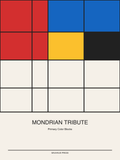 Mondrian Tribute — Bauhaus Geometric Art Print — Bauhaus Art Print 18×24" Wall Art